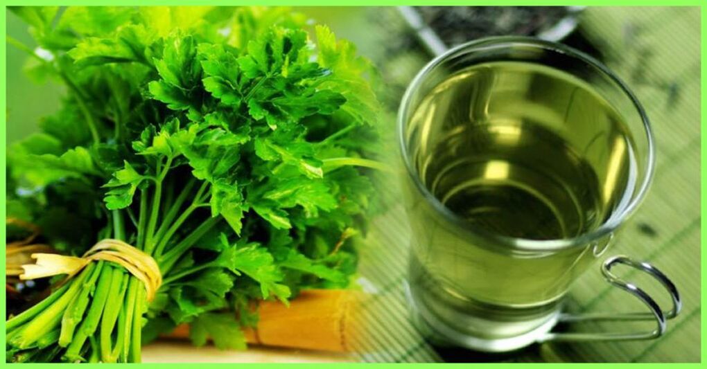 A decoction of parsley is a remedy for prostatitis