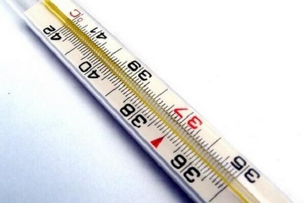 Temperature with prostatitis