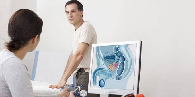 Man at doctor's appointment